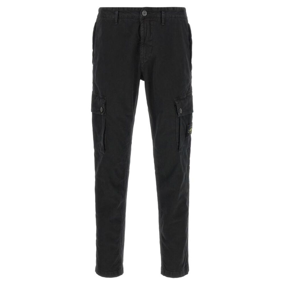 Stone Island Men '3100034' Cargo Pants With Logo Badge